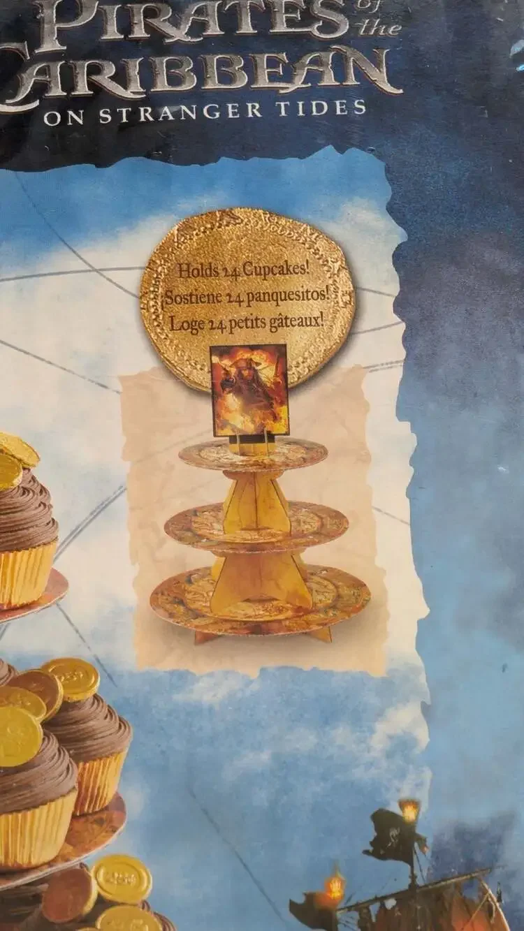 Wilton Disney Pirates of the Caribbean: On Stranger Tides Cupcake Stand NEW